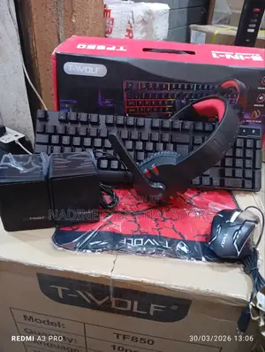 5 in 1 Wired Keyboard Gaming Combo