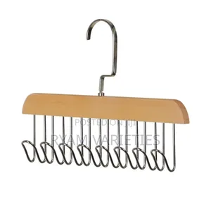 Multipurpose Wooden Hanger,For Clothes,Ties,Bras and Bags