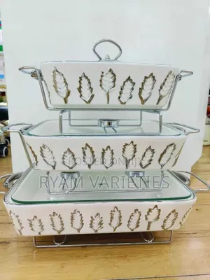 Luxury Ceramic Food Warmer Casserole Dish Set