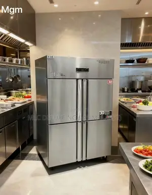 4 Doors Up N Down Full Freezer / Industrial Stainless Upright Freezer