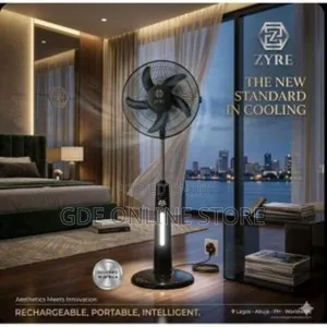 Zyre 18inch Rechargeable Standing Fan