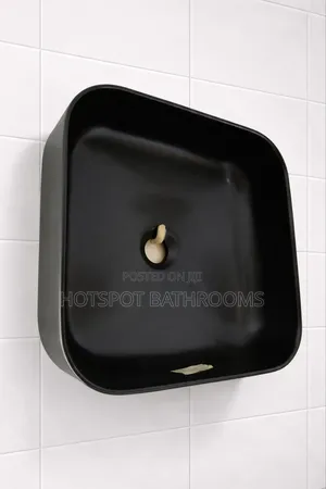 Modern Black Square Wash Hand Basin – Premium Quality