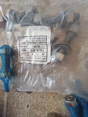 Stainless Stud Bolt And Nuts 5/8*95 B8 Grade Astm