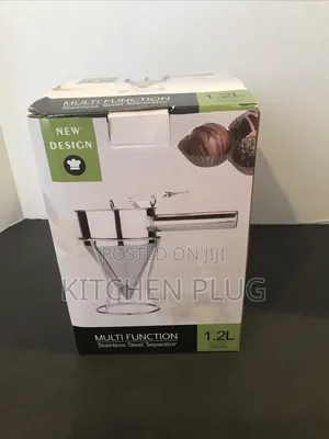 Pancake Batter Dispenser, Stainless Steel Funnel With Stand, 1.2 Litre