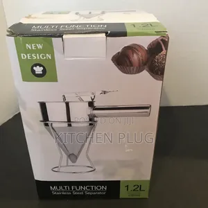 Pancake Batter Dispenser, Stainless Steel Funnel With Stand, 1.2 Litre