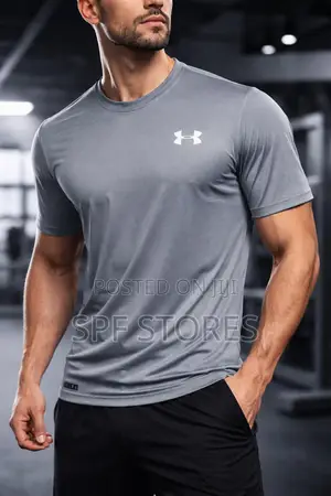 Gray Colour Performance T-Shirt