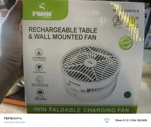 Iwin 2in1 Reachable Table And Wall Mounted Fan