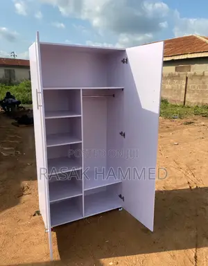 3ft by 6ft Wardrobe White