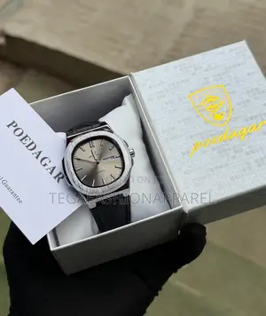 Poedagar Quartz Genuine Leather Wristwatch