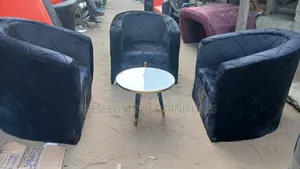 3 Single Sofa Chair With Centre Table Round