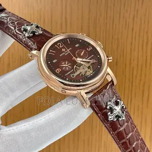 Patek Philippe (Automatic Leather Wristwatch )
