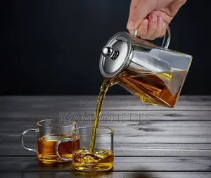 Borosilicate Glass Teapot Kettle With 4cups and Filter