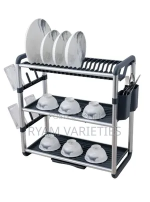 3tier Aluminum Rust Free Quality Dish Rack