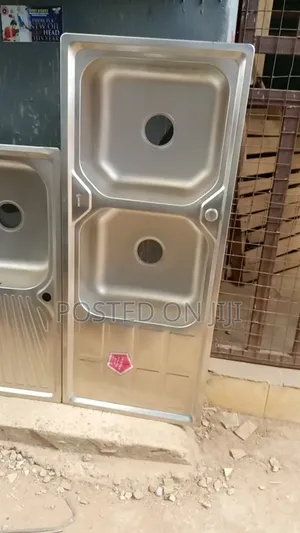 Double Bowl Kitchen Sink With Tray