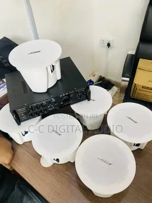 Original 6 Bose Ceiling Speakers and Amplifier Set Up