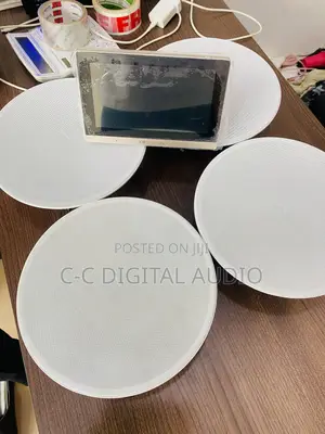 4 Frameless Ceiling Speakers With Android Screen Amplifier