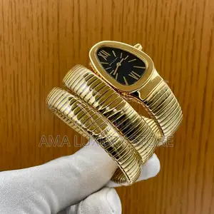 Bvlgari Luxury Snake Chain Strap Female Wristwatch