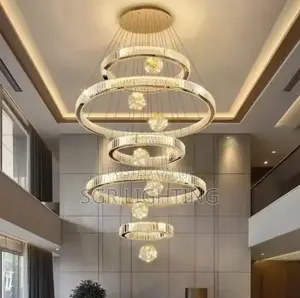 5 Ring Crystal Luxury Chandelier