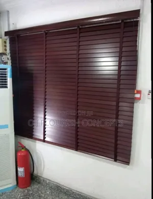High Quality Brown Wooden Window Blinds