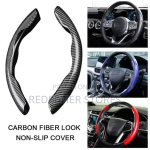 Stylish and Comfortable Carbon Fiber Steering Wheel Cover