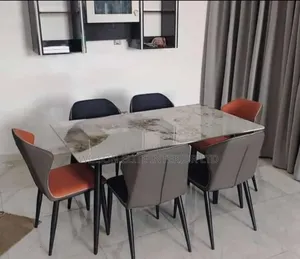 6 Seaters Marble Top Dinning Set