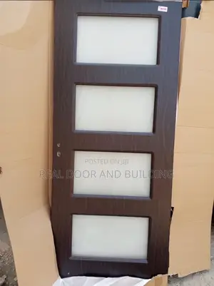 Imported Wooden Door With Glass. (64lad)