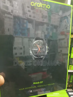Original Oraimo Watch Gt (Dark Chrome) – 1.43" Amoled | Hd Calling 