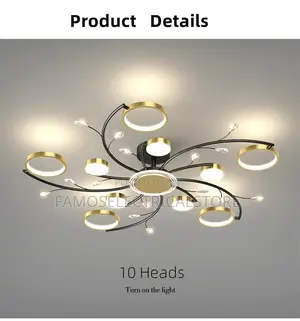 10-Head Led Chandelier