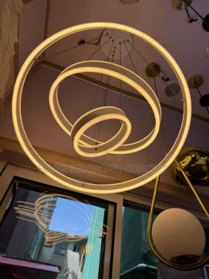 Latest Design Luxury Triple Rings Led Chandelier Lamp Light Interior