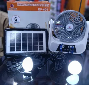 6in Easy Power Solar Fan