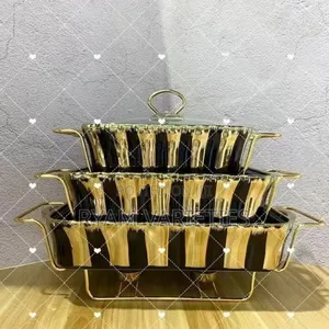 Luxury Ceramic Food Warmer Casserole Dish Set