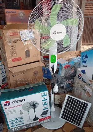 Rechargeable Fan With Panel