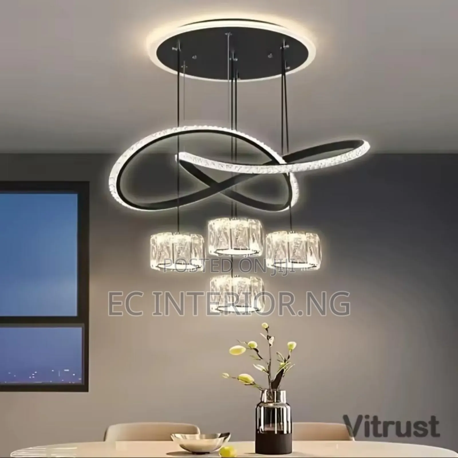 4 Head Modern Luxury Crystal