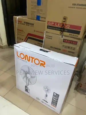 18” Stand Fan With Water Mist Lontor Build