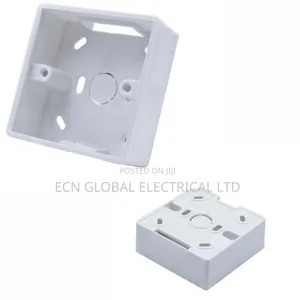 86mm X 86mm X 33mm PVC Single Mount Back Box Wall Socket Outlet Plate