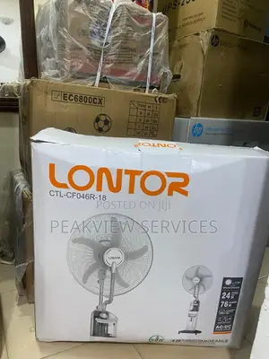 18” Rechargeable Fan With Spray Cooling Lontor