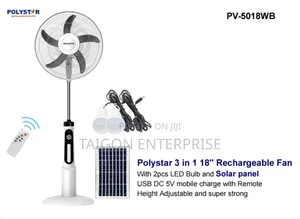 Polystar 3 in 1 18" Rechargeable Fan