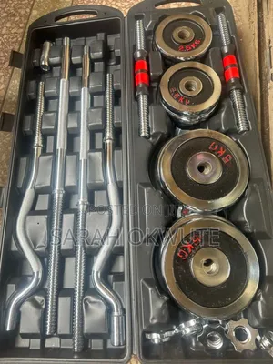 55kg Chrome Dumbbell Set With Case