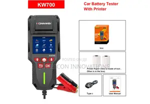Konnwei Kw700 Professional 12v, 24v Car Battery Tester With Printer