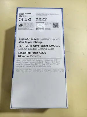 New Tecno Camon 50 256 GB