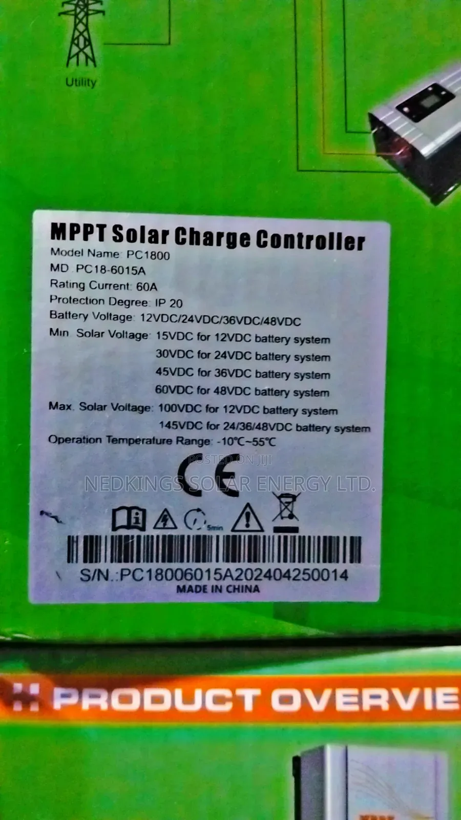 Must 60a MPPT Charge Controller