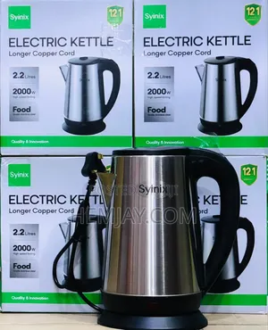 Syinix High Quality Stainless Electric Kettle (2.2 Litre)