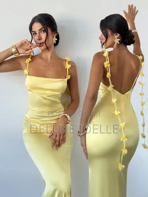 3d Floral Camisole Backless Dress