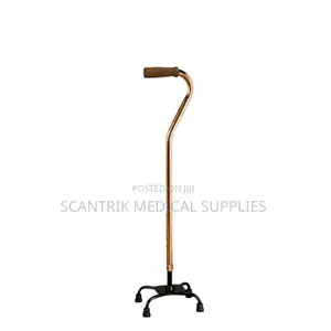 Ergonomic Grip 4-Foot Walking Stick for Comfort and Safety