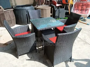 Rattan Restaurant Dining Table and Chairs