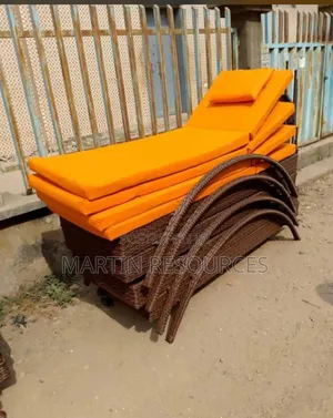 Rattan Poolside Bed With Cushion