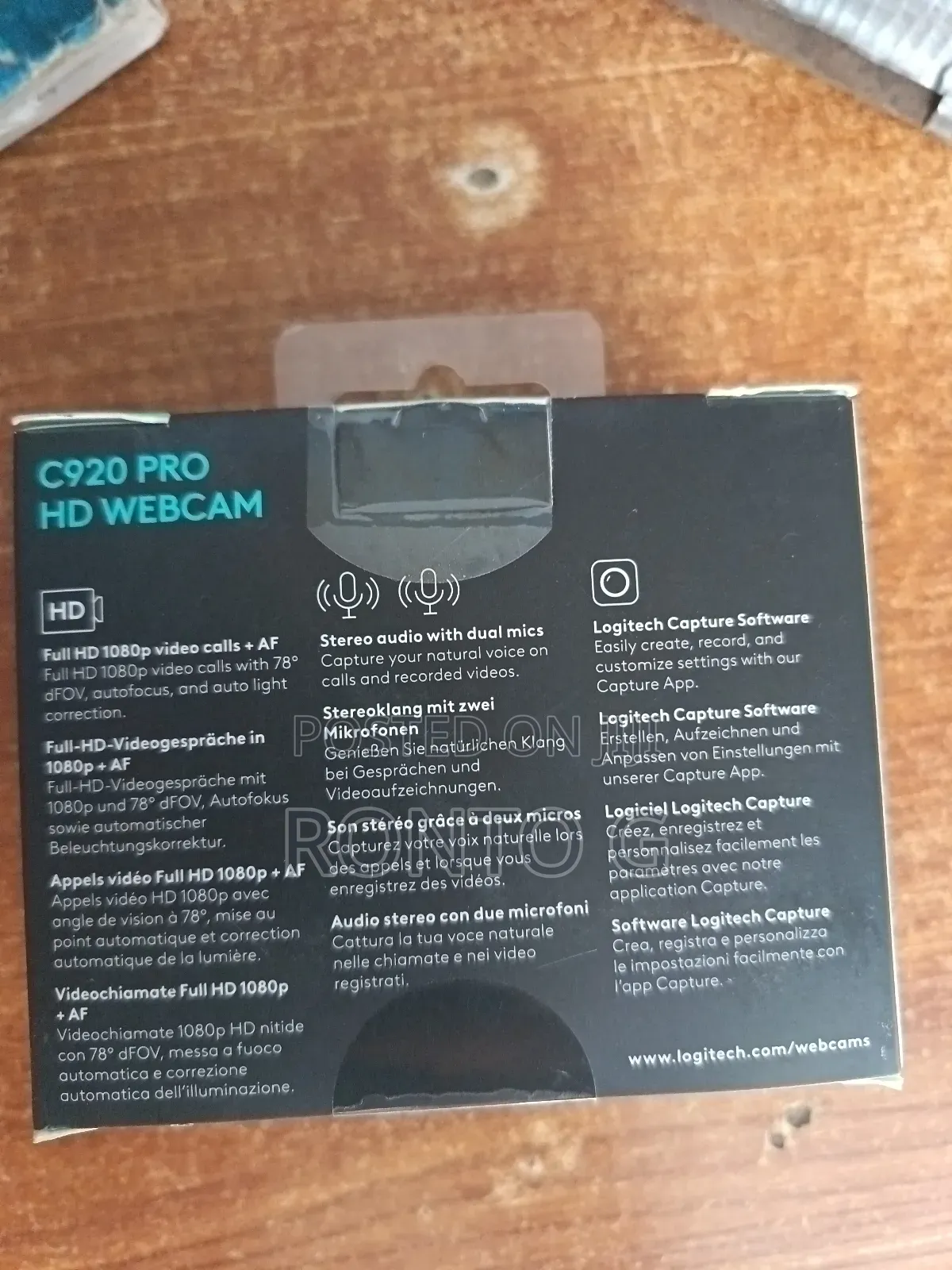 Webcam Logitech C920pro Hd