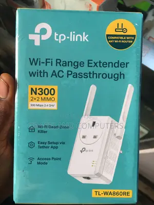 Tp-Link Wa860re 300mbps Wi-Fi Range Extender With Ac Passthrough