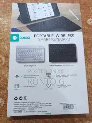 Coteci Portable Rechargeable Wireless Smart Keyboard