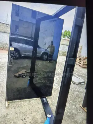 4ft by 7ft Standard Quality Black Pivot Door With Automatic Smart Lock